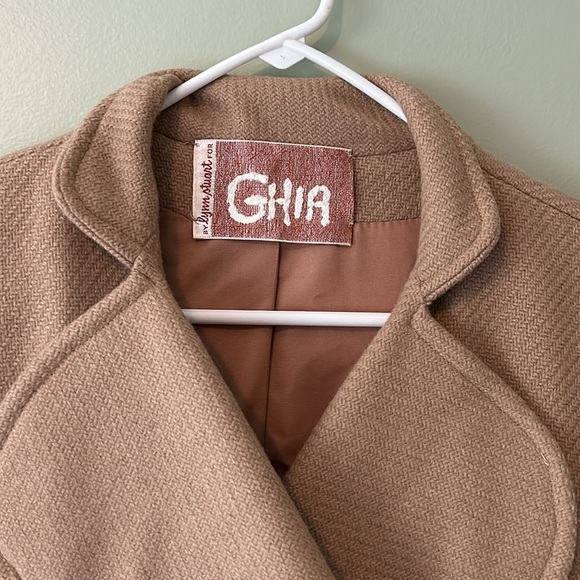 Lynn Stewart for Ghia vintage camel Jacket size 8 - Picture 2 of 7
